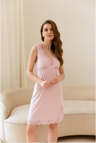 Рубашка з віскози з мереживом Your Touch AM-4712